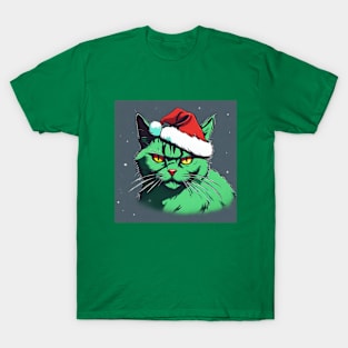 cute the grinch cat version T-Shirt